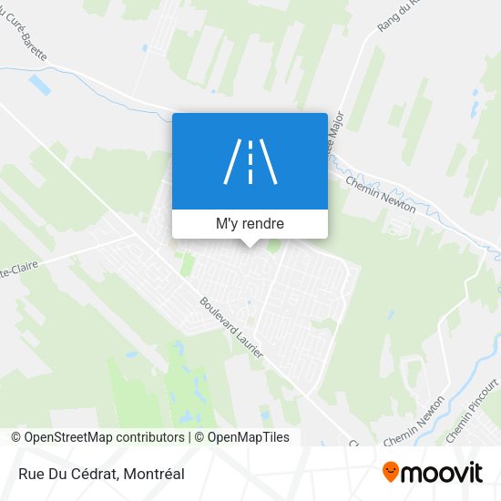 Rue Du Cédrat plan