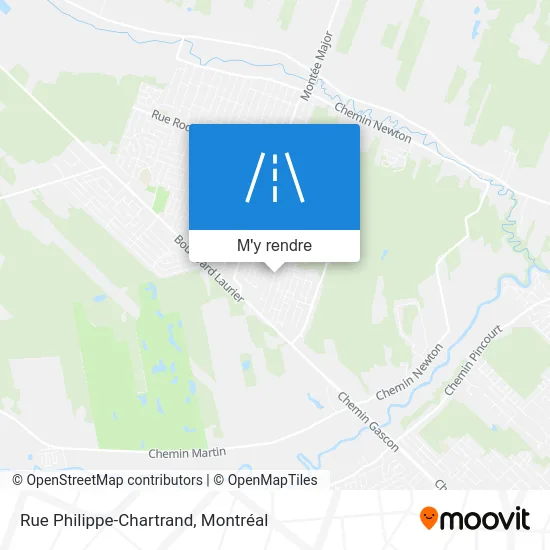 Rue Philippe-Chartrand plan