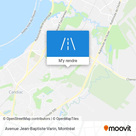 Avenue Jean-Baptiste-Varin plan