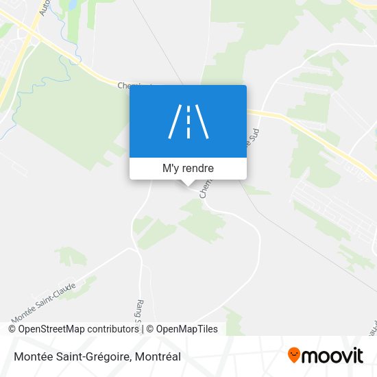 Montée Saint-Grégoire plan