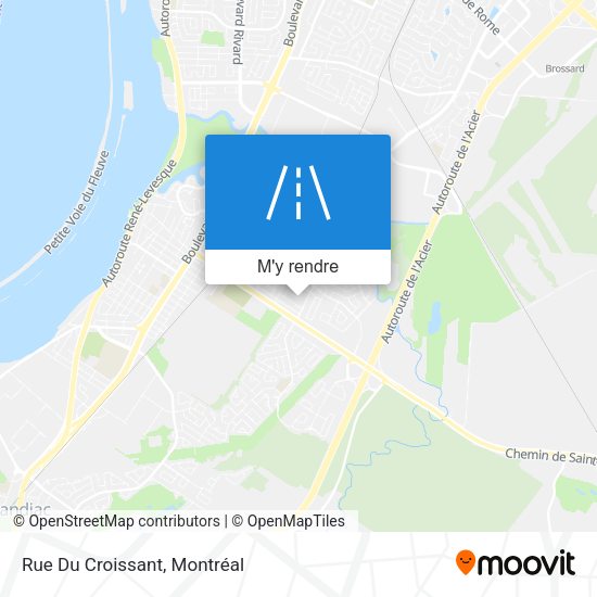 Rue Du Croissant plan