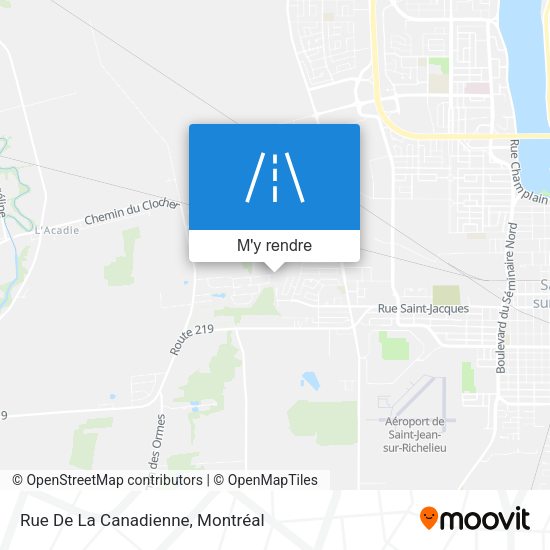 Rue De La Canadienne plan