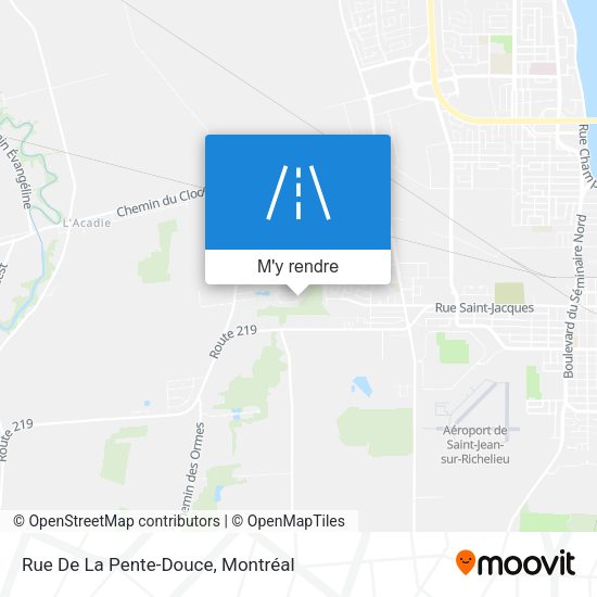 Rue De La Pente-Douce plan