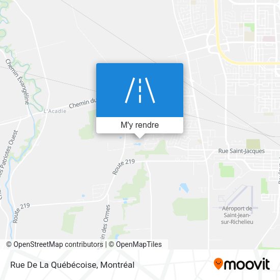 Rue De La Québécoise plan