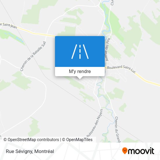 Rue Sévigny plan