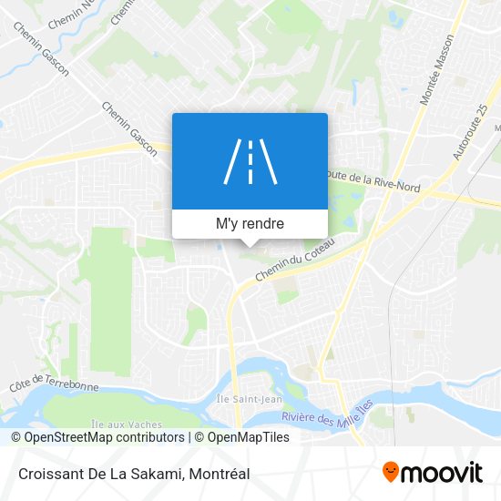 Croissant De La Sakami plan