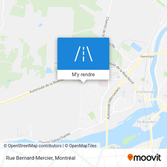 Rue Bernard-Mercier plan