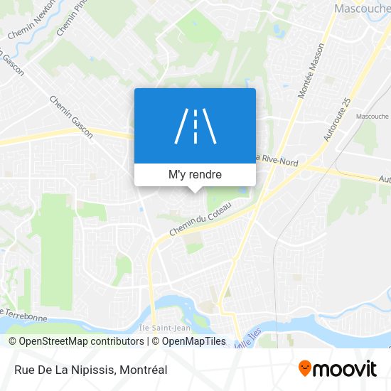 Rue De La Nipissis plan