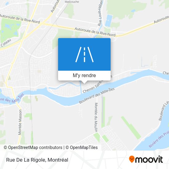 Rue De La Rigole plan