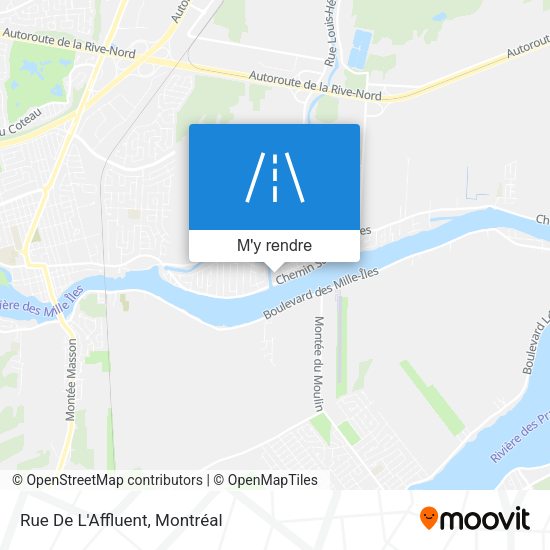 Rue De L'Affluent plan