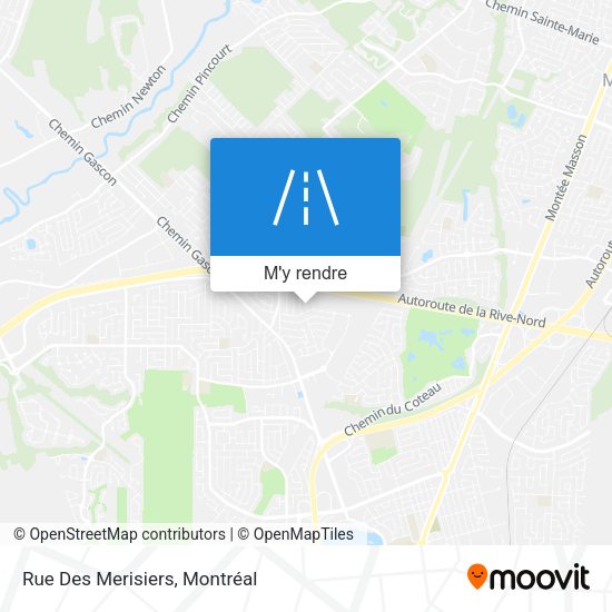 Rue Des Merisiers plan