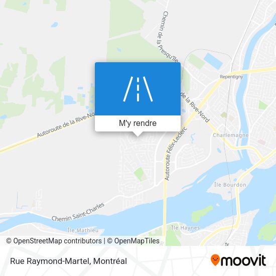 Rue Raymond-Martel plan