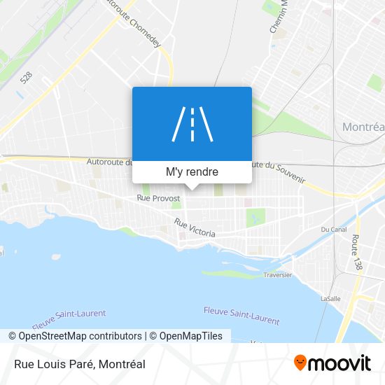 Rue Louis Paré plan