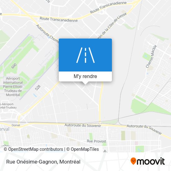 Rue Onésime-Gagnon plan
