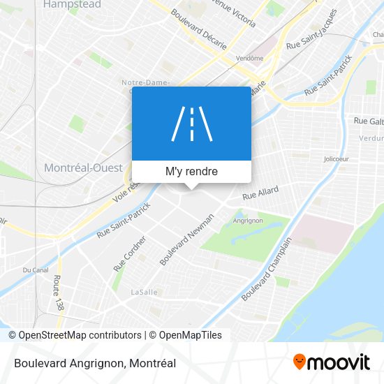 Boulevard Angrignon plan