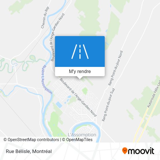 Rue Bélisle plan