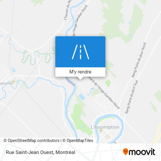 Rue Saint-Jean Ouest plan