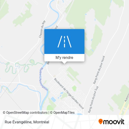 Rue Évangéline plan