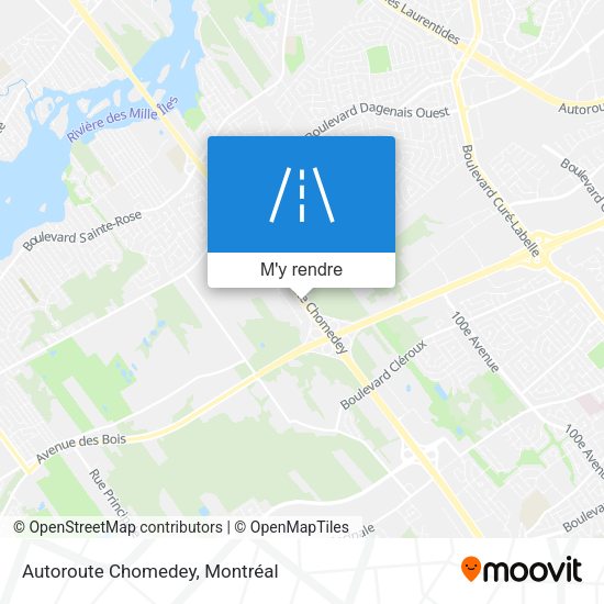 Autoroute Chomedey plan