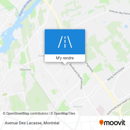 Avenue Des Lacasse plan