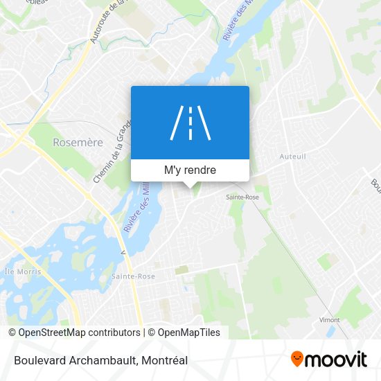 Boulevard Archambault plan