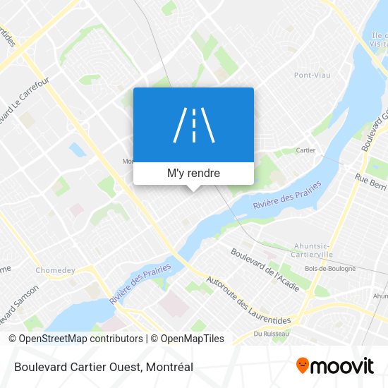 Boulevard Cartier Ouest plan