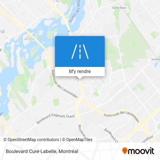 Boulevard Curé-Labelle plan