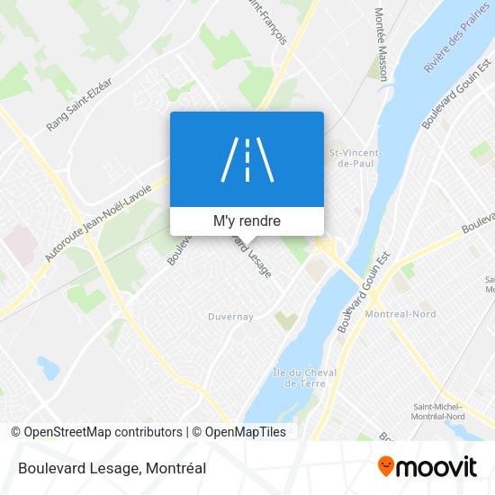 Boulevard Lesage plan