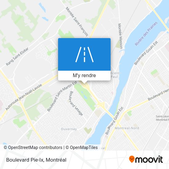 Boulevard Pie-Ix plan