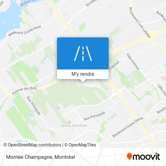 Montée Champagne plan