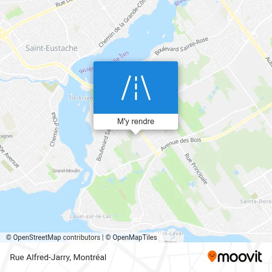 Rue Alfred-Jarry plan