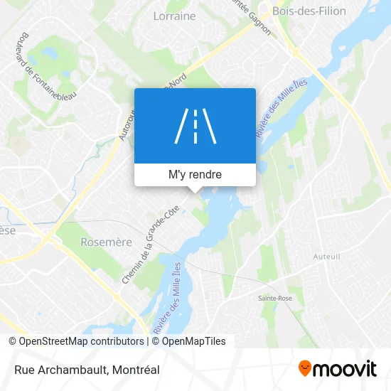 Rue Archambault plan