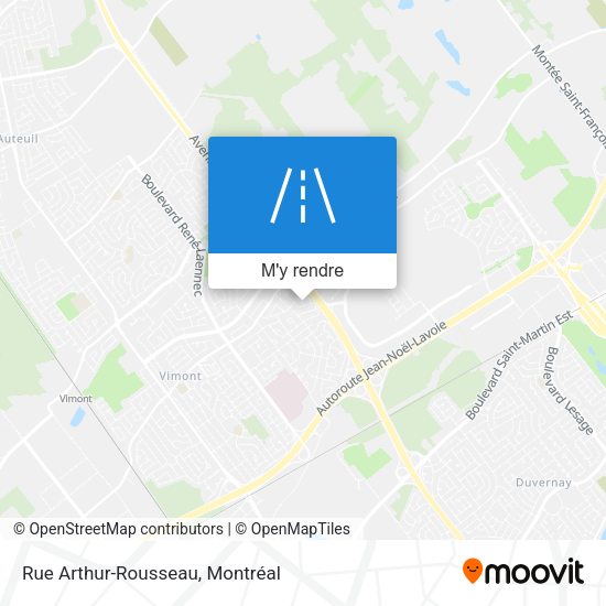 Rue Arthur-Rousseau plan