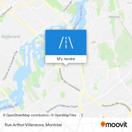 Rue Arthur-Villeneuve plan