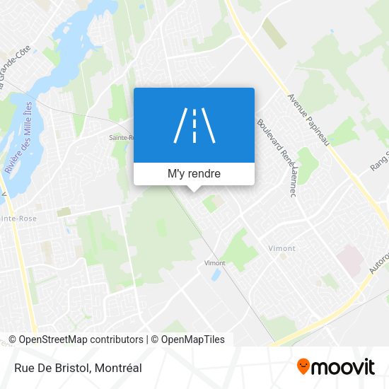 Rue De Bristol plan