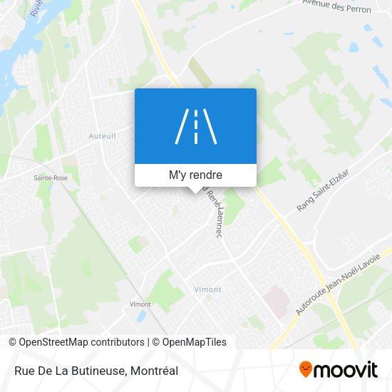 Rue De La Butineuse plan