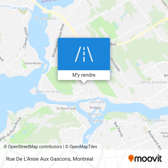 Rue De L'Anse Aux Gascons plan