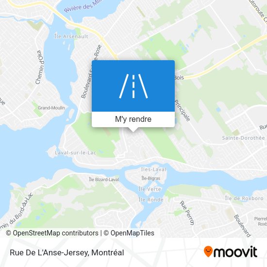 Rue De L'Anse-Jersey plan