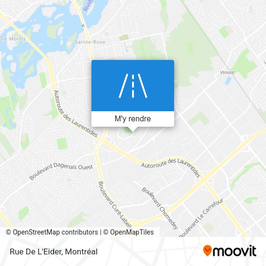 Rue De L'Eider plan