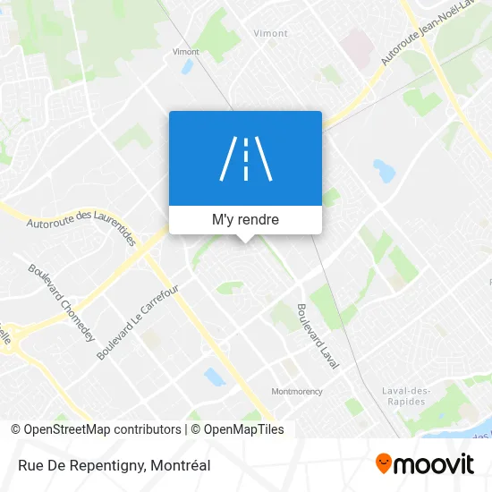 Rue De Repentigny plan