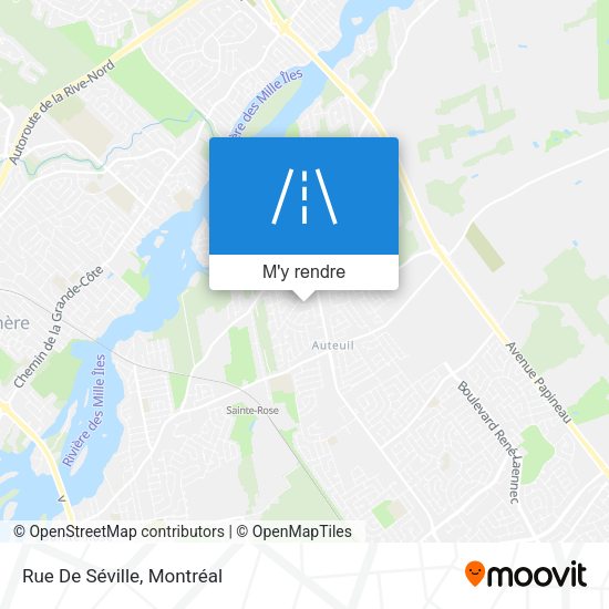 Rue De Séville plan
