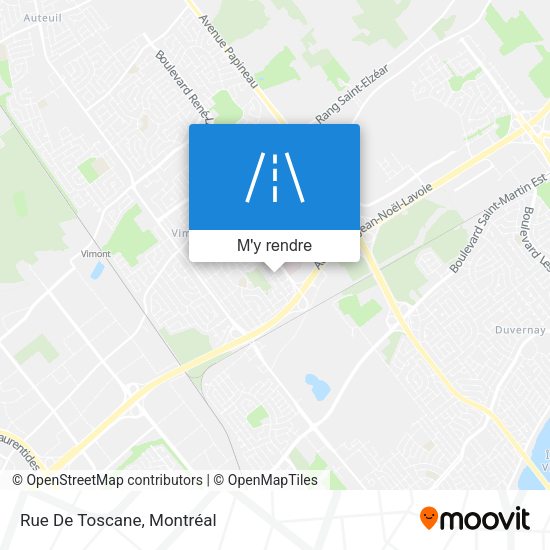 Rue De Toscane plan