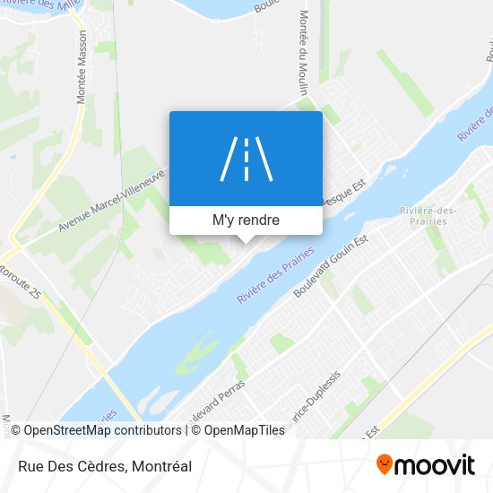 Rue Des Cèdres plan