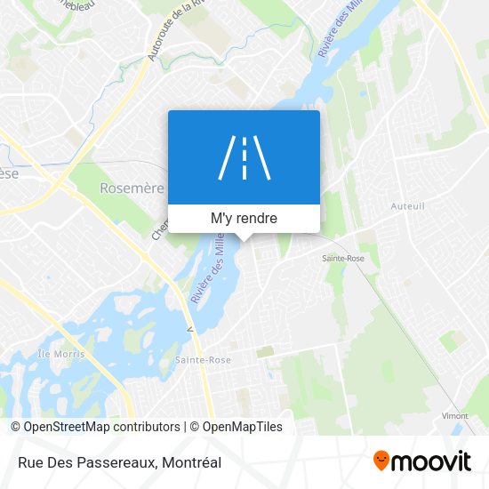 Rue Des Passereaux plan