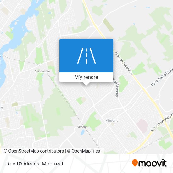 Rue D'Orléans plan