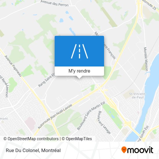 Rue Du Colonel plan
