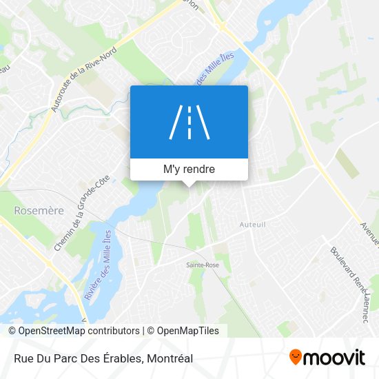 Rue Du Parc Des Érables plan