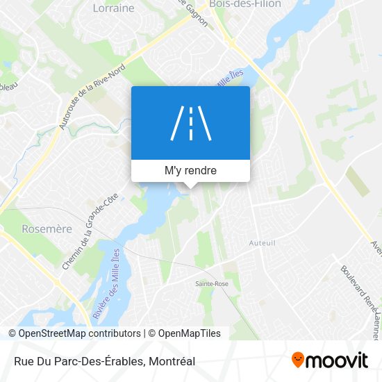 Rue Du Parc-Des-Érables plan