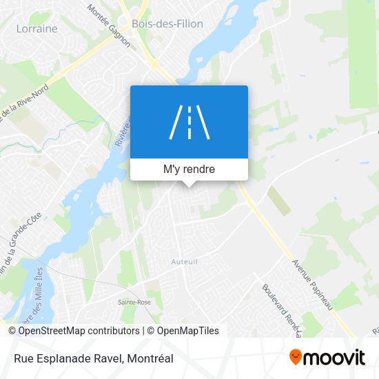 Rue Esplanade Ravel plan