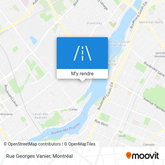 Rue Georges Vanier plan